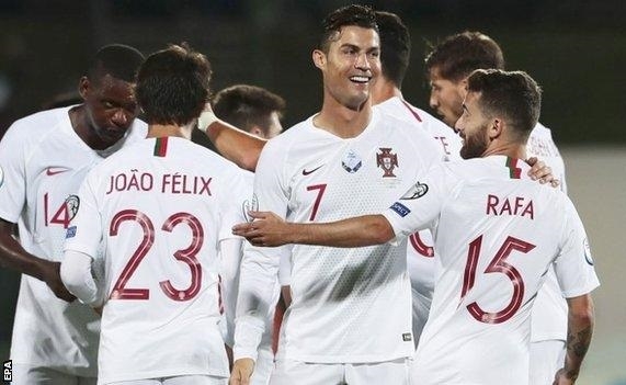 Cristiano Ronaldo goal hat-trick, Lituania 1 - Portugal 4