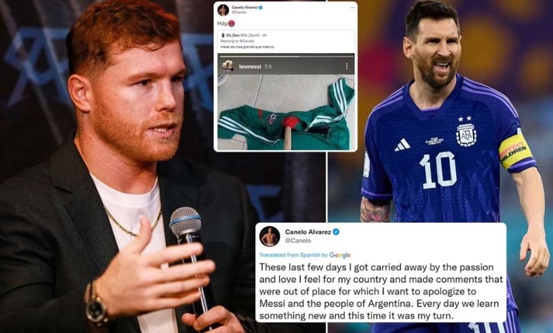 Canelo slams Messi for 'cleaning the floor' with Mexico World Cup jersey