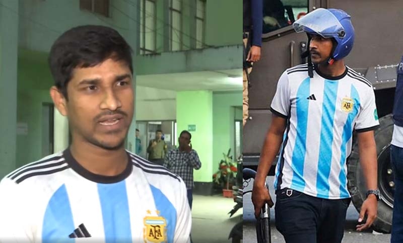 Man in Argentina jersey identified as an Ansar member