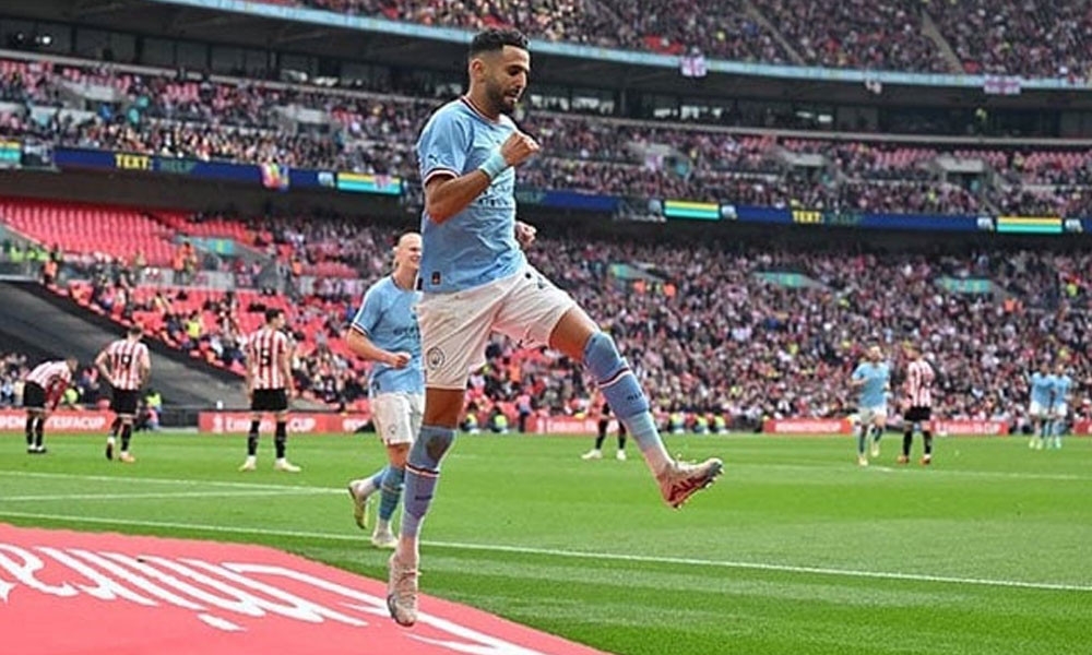 Mahrez strike secures Wembley win